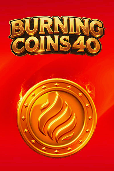 Vizuál automatu Burning Coins 40 pri značke Betrepublic