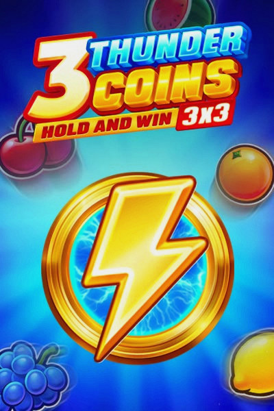 Obraz automatu 3 Thunder Coins: Hold and Win